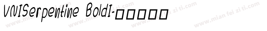 VNISerpentine BoldI字体转换
